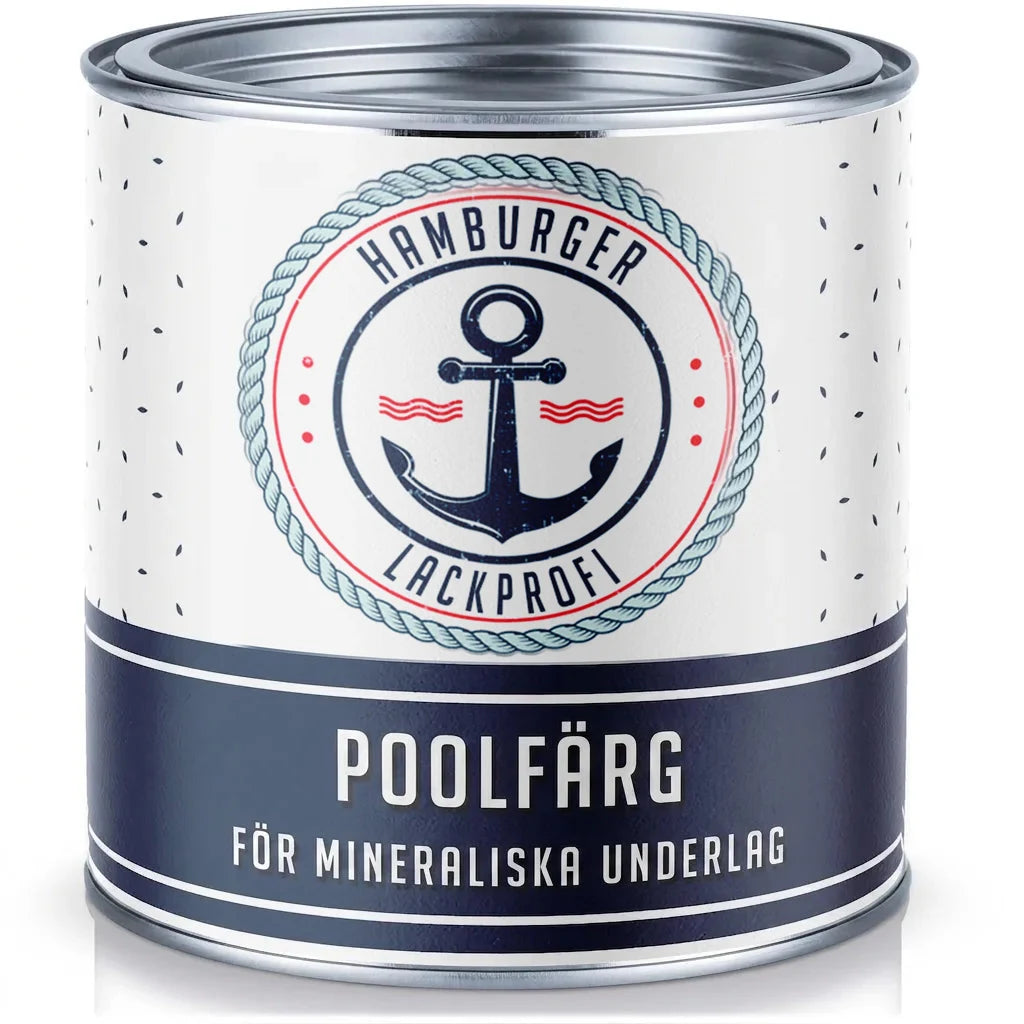 Hamburger Lack-Profi Schwimmbeckenfarbe - högtäckande poolfärg