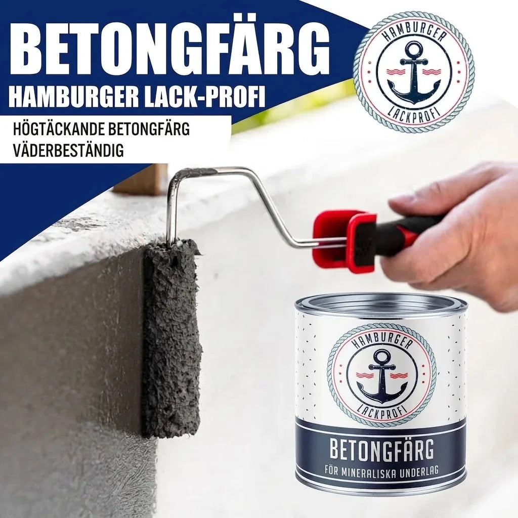 Betongfärg allt-i-ett-set (X500) inkl. tillbehör XXL - Hamburger Lack-Profi
