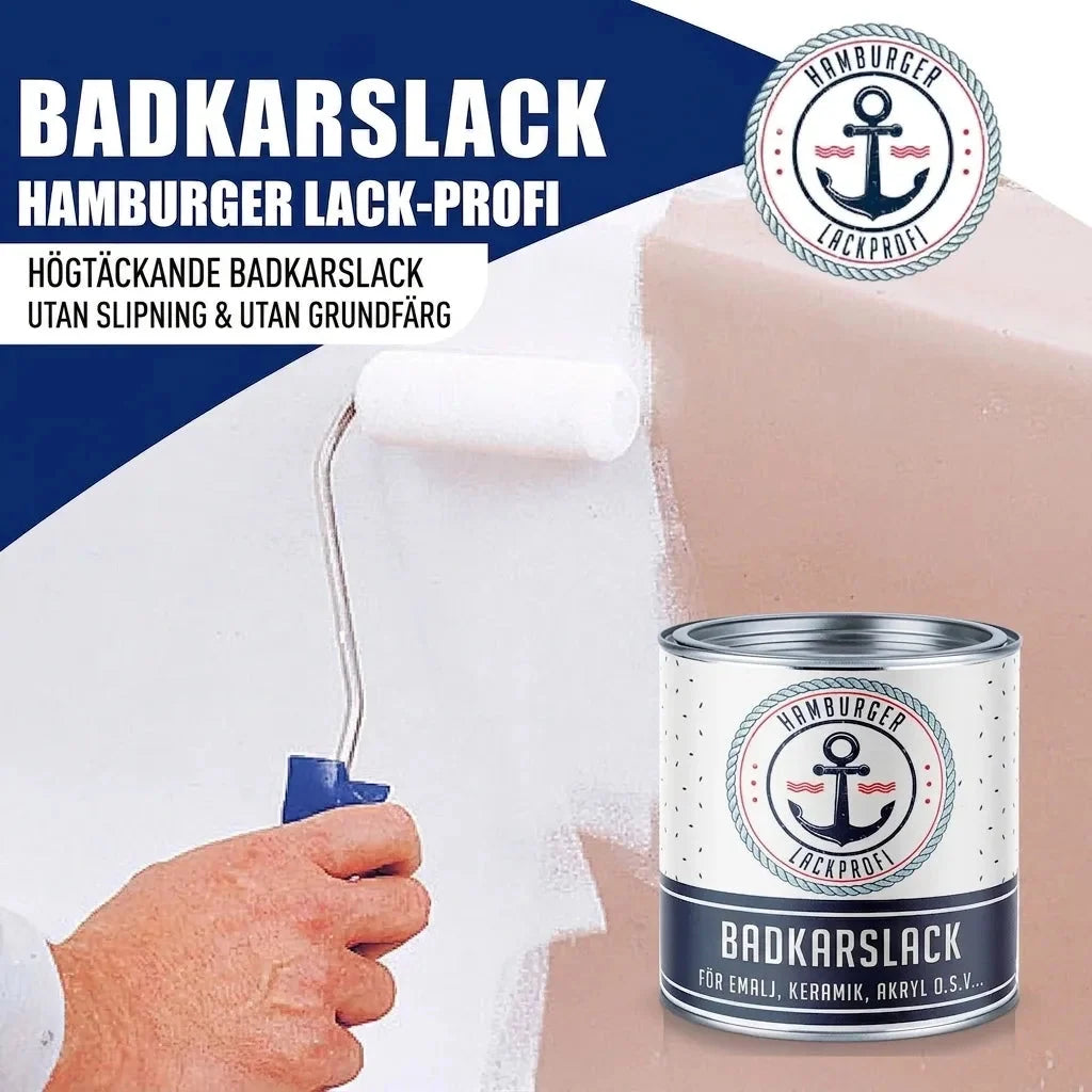 2K Badkarslack allt-i-ett-set (X500) inkl. tillbehör XXL - Hamburger Lack-Profi